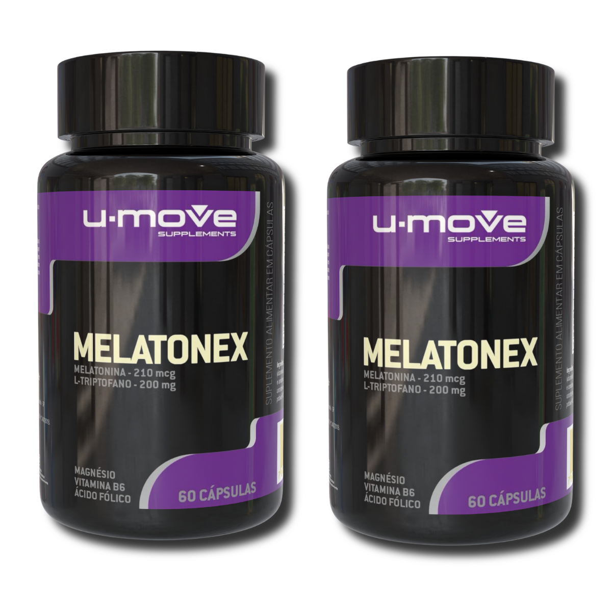 Kit com 2 potes de Melatonex (60 cápsulas)